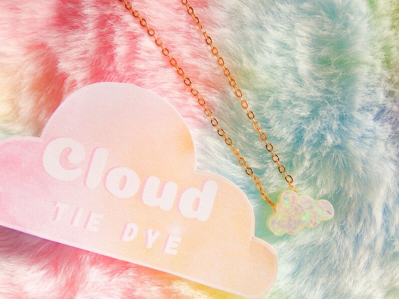 Colorful Beads Cute Cloud Pendant Necklace Popular Advanced